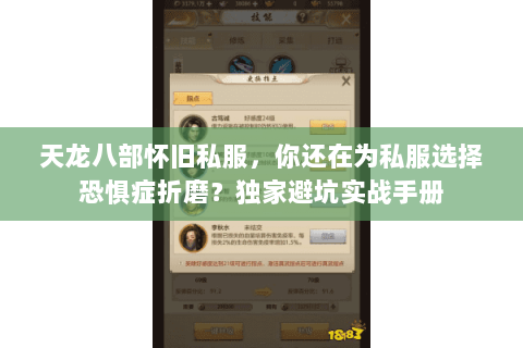 天龙八部怀旧私服,你还在为私服选择恐惧症折磨?独家避坑实战手册 天龙八部怀旧私服,你还在为私服选择恐惧症折磨?独家避坑实战手册