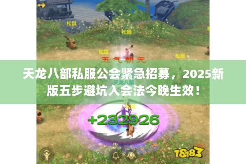 天龙八部私服公会紧急招募，2025新版五步避坑入会法今晚生效！
